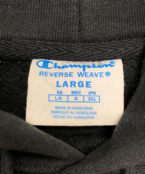 Champion REVERSE WEAVE（チャンピオン リバース ウィーブ）Champion REVERSE WEAVE (チャンピオン リバース ウィーブ) プルオーバーパーカー ブラック サイズ:Lの古着・服飾アイテム