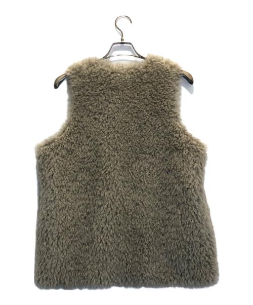 Risley（リズレー）risley (リズレー) チベットラム風リバーシブルベスト ベージュ サイズ:ＦＲＥＥの古着・服飾アイテム