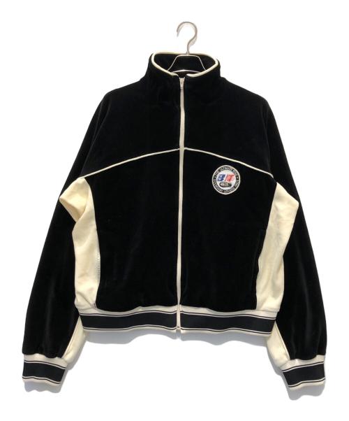 SAINT MICHAEL（セントマイケル）SAINT MICHAEL (セントマイケル) LASTMAN (ラストマン) TRACK JACKET VELOUR ブラック サイズ:XLの古着・服飾アイテム