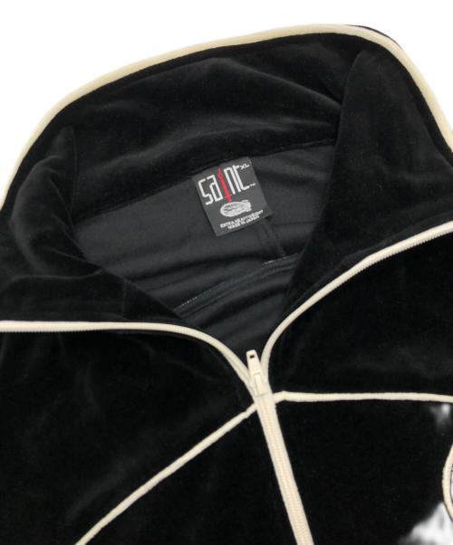 SAINT MICHAEL（セントマイケル）SAINT MICHAEL (セントマイケル) LASTMAN (ラストマン) TRACK JACKET VELOUR ブラック サイズ:XLの古着・服飾アイテム