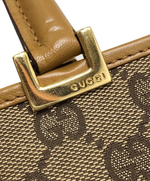 GUCCI（グッチ）GUCCI (グッチ) GGキャンバストートバッグ ベージュの古着・服飾アイテム