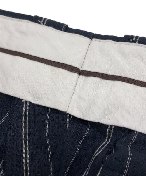 HERMES（エルメス）HERMES (エルメス) ストライプパンツ ネイビー サイズ:40の古着・服飾アイテム