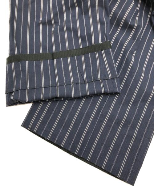 HERMES（エルメス）HERMES (エルメス) ストライプパンツ ネイビー サイズ:40の古着・服飾アイテム