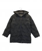 EMPORIO ARMANIエンポリオアルマーニ）の古着「ロゴ中綿ジャケット」｜ブラック