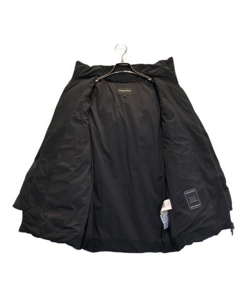 EMPORIO ARMANI（エンポリオ アルマーニ）EMPORIO ARMANI (エンポリオアルマーニ) ロゴ中綿ジャケット ブラック サイズ:36の古着・服飾アイテム