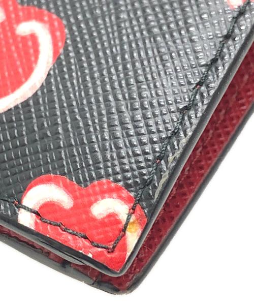 PRADA（プラダ）PRADA (プラダ) ハートモチーフ2つ折り財布 ブラック サイズ:表記なしの古着・服飾アイテム