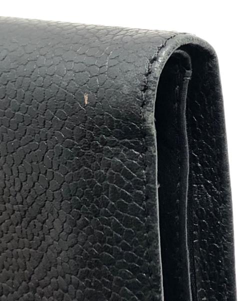 CHANEL（シャネル）CHANEL (シャネル) ココマーク2つ折り財布 ブラック サイズ:表記なしの古着・服飾アイテム