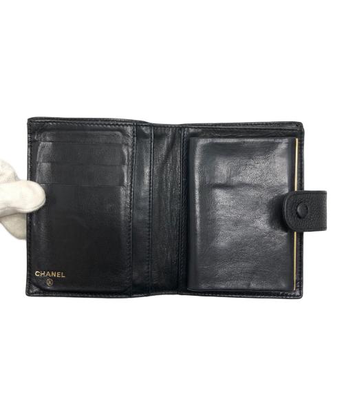 CHANEL（シャネル）CHANEL (シャネル) ココマーク2つ折り財布 ブラック サイズ:表記なしの古着・服飾アイテム