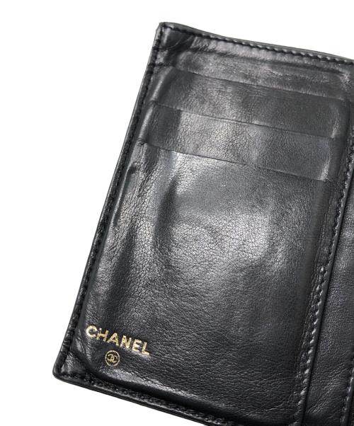 CHANEL（シャネル）CHANEL (シャネル) ココマーク2つ折り財布 ブラック サイズ:表記なしの古着・服飾アイテム