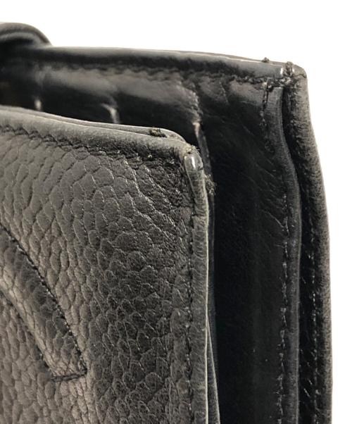 CHANEL（シャネル）CHANEL (シャネル) ココマーク2つ折り財布 ブラック サイズ:表記なしの古着・服飾アイテム