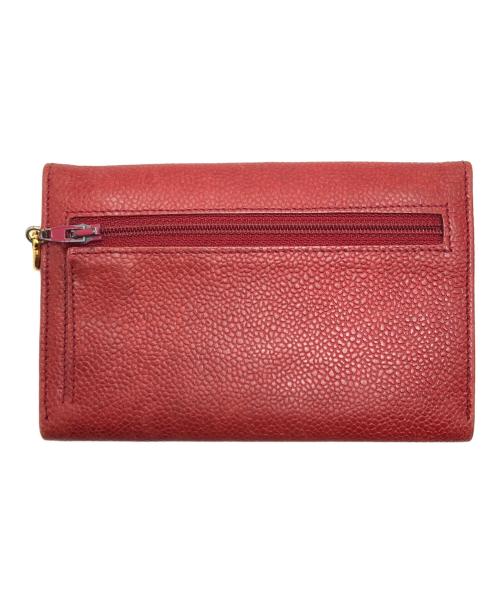 CHANEL（シャネル）CHANEL (シャネル) ココマーク2つ折り財布 レッド サイズ:表記なしの古着・服飾アイテム