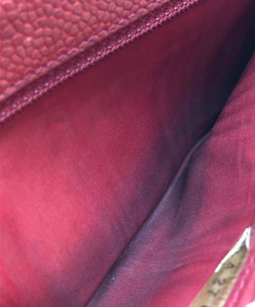 CHANEL（シャネル）CHANEL (シャネル) ココマーク2つ折り財布 レッド サイズ:表記なしの古着・服飾アイテム
