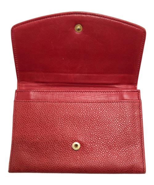 CHANEL（シャネル）CHANEL (シャネル) ココマーク2つ折り財布 レッド サイズ:表記なしの古着・服飾アイテム