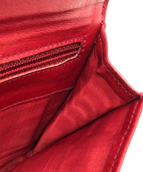 CHANEL（シャネル）CHANEL (シャネル) ココマーク2つ折り財布 レッド サイズ:表記なしの古着・服飾アイテム