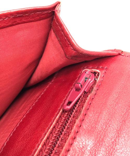CHANEL（シャネル）CHANEL (シャネル) ココマーク2つ折り財布 レッド サイズ:表記なしの古着・服飾アイテム