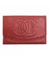 CHANEL（シャネル）の古着「ココマーク2つ折り財布」｜レッド