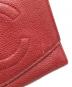 中古・古着 CHANEL (シャネル) ココマーク2つ折り財布 レッド サイズ:表記なし：15000円