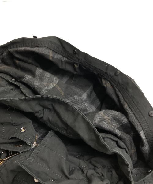 BURBERRY BLUE LABEL（バーバリーロンドンブルーレーベル）BURBERRY BLUE LABEL (バーバリーロンドンブルーレーベル) 裏ノヴァチェックモッズコート ブラック サイズ:38の古着・服飾アイテム