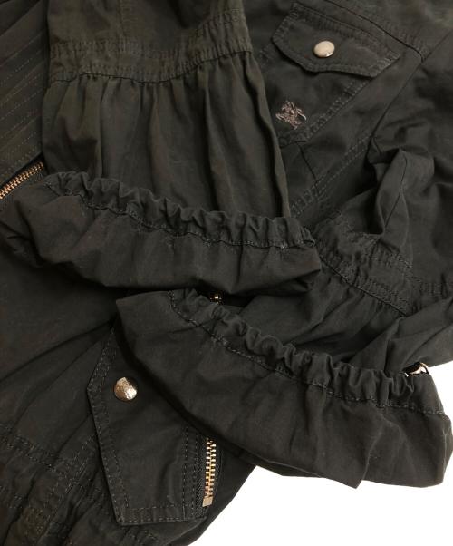 BURBERRY BLUE LABEL（バーバリーロンドンブルーレーベル）BURBERRY BLUE LABEL (バーバリーロンドンブルーレーベル) 裏ノヴァチェックモッズコート ブラック サイズ:38の古着・服飾アイテム