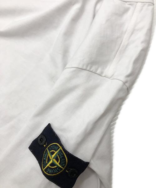 STONE ISLAND（ストーンアイランド）STONE ISLAND (ストーンアイランド) ヘビーウェイトクルーネックカットソー ホワイト サイズ:Mの古着・服飾アイテム
