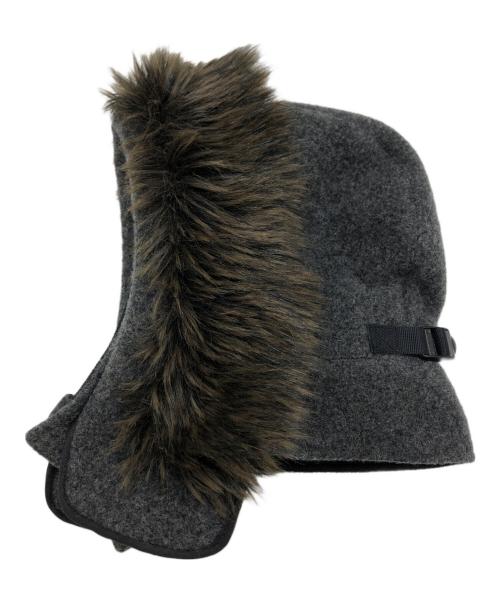 COMME des GARCONS HOMME PLUS（コムデギャルソンオムプリュス）COMME des GARCONS HOMME PLUS (コムデギャルソンオムプリュス) ファーフード グレーの古着・服飾アイテム