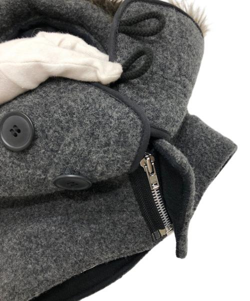 COMME des GARCONS HOMME PLUS（コムデギャルソンオムプリュス）COMME des GARCONS HOMME PLUS (コムデギャルソンオムプリュス) ファーフード グレーの古着・服飾アイテム