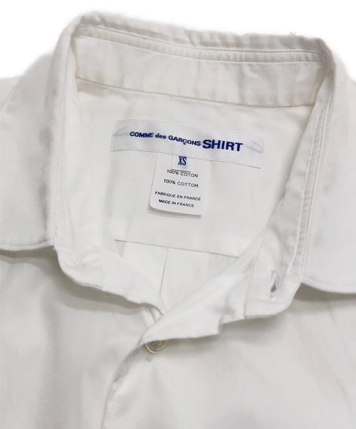 COMME des GARCONS SHIRT（コムデギャルソンシャツ）COMME des GARCONS SHIRT (コムデギャルソンシャツ) ワイドクラシックシャツ ホワイト サイズ:XSの古着・服飾アイテム