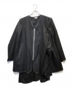 BLACK COMME des GARCONSブラックコムデギャルソン）の古着「フラノコート」｜ブラック