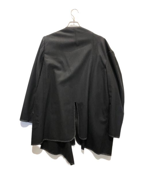 BLACK COMME des GARCONS（ブラックコムデギャルソン）BLACK COMME des GARCONS (ブラックコムデギャルソン) フラノコート ブラック サイズ:Sの古着・服飾アイテム