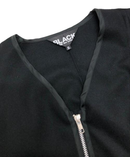 BLACK COMME des GARCONS（ブラックコムデギャルソン）BLACK COMME des GARCONS (ブラックコムデギャルソン) フラノコート ブラック サイズ:Sの古着・服飾アイテム