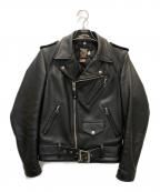 Schottショット）の古着「ダブルライダースジャケット」｜ブラック