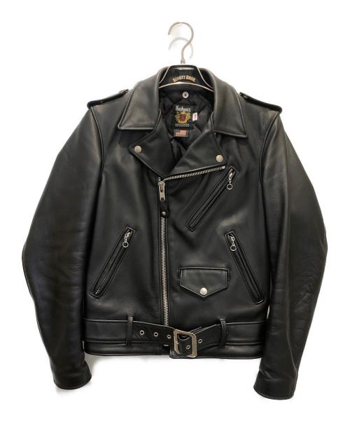 Schott（ショット）Schott (ショット) ダブルライダースジャケット ブラック サイズ:34の古着・服飾アイテム