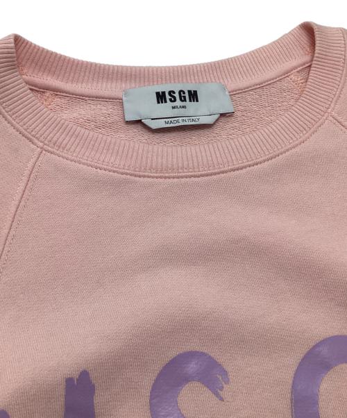 MSGM（エムエスジーエム）MSGM (エムエスジーエム) スウェット ピンク サイズ:Sの古着・服飾アイテム