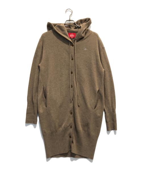 Vivienne Westwood RED LABEL（ヴィヴィアンウエストウッドレッドレーベル）Vivienne Westwood RED LABEL (ヴィヴィアンウエストウッドレッドレーベル) フーデッドロングカーディガン ベージュ サイズ:Sの古着・服飾アイテム