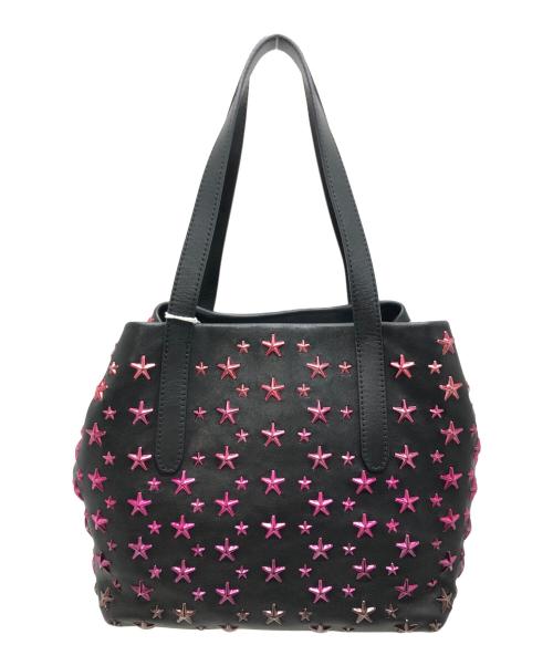 JIMMY CHOO（ジミーチュウ）JIMMY CHOO (ジミーチュウ) スタッズハンドバッグ ブラック サイズ:表記なしの古着・服飾アイテム