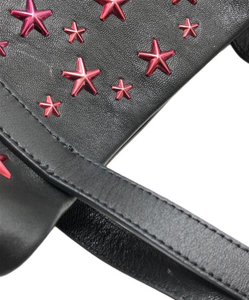 JIMMY CHOO（ジミーチュウ）JIMMY CHOO (ジミーチュウ) スタッズハンドバッグ ブラック サイズ:表記なしの古着・服飾アイテム