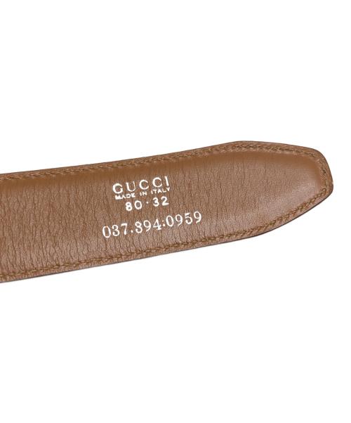 GUCCI（グッチ）GUCCI (グッチ) ベルト ブラウン サイズ:表記なしの古着・服飾アイテム