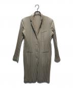 ISSEY MIYAKEイッセイミヤケ）の古着「プリーツコート」｜ベージュ