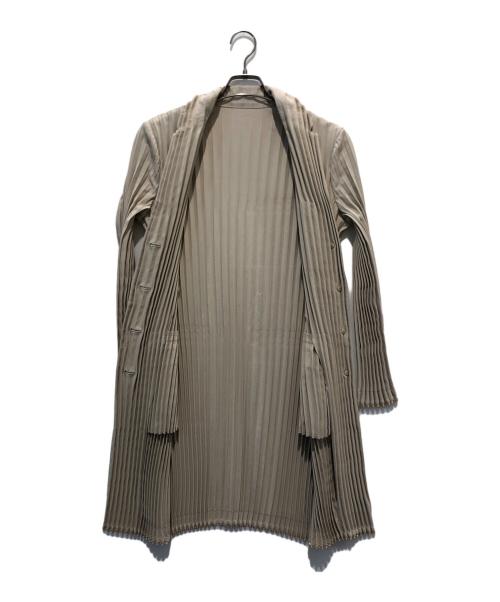 ISSEY MIYAKE（イッセイミヤケ）ISSEY MIYAKE (イッセイミヤケ) プリーツコート ベージュ サイズ:2の古着・服飾アイテム