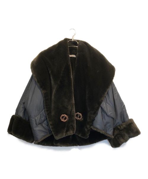 ISSEY MIYAKE（イッセイミヤケ）ISSEY MIYAKE (イッセイミヤケ) フェイクファージャケット グレー サイズ:Mの古着・服飾アイテム