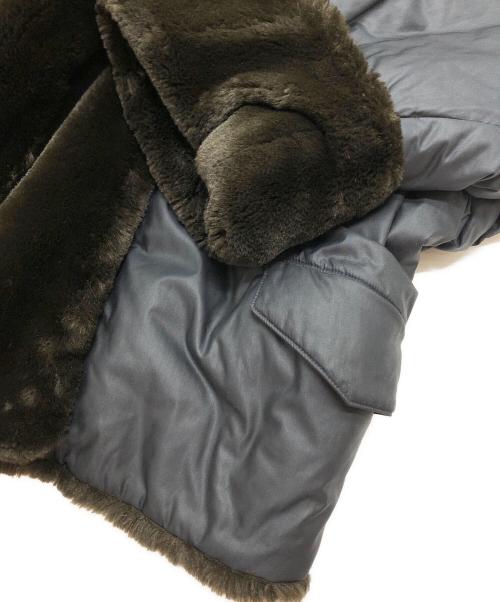 ISSEY MIYAKE（イッセイミヤケ）ISSEY MIYAKE (イッセイミヤケ) フェイクファージャケット グレー サイズ:Mの古着・服飾アイテム