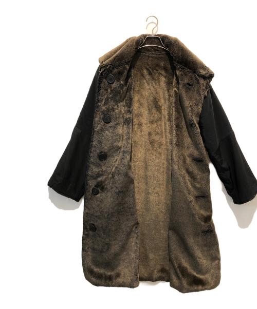 ISSEY MIYAKE（イッセイミヤケ）ISSEY MIYAKE (イッセイミヤケ) フェイクファーコート ブラウン サイズ:Mの古着・服飾アイテム