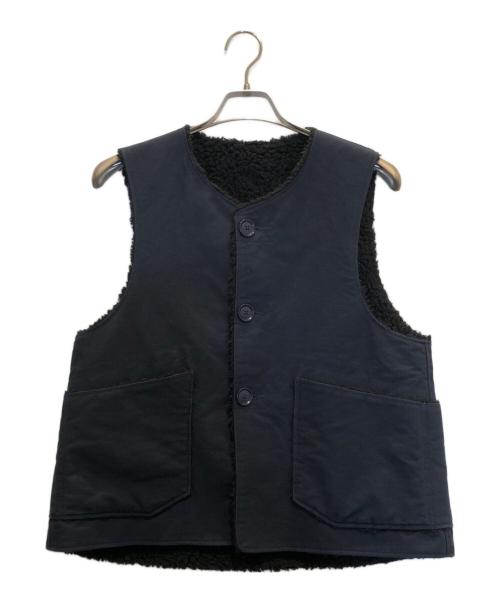 Engineered Garments（エンジニアドガーメンツ）Engineered Garments (エンジニアドガーメンツ) リバーシブルボアベスト ネイビー サイズ:Sの古着・服飾アイテム