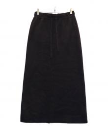 KAGURE（カグレ）の古着「コットンカシミヤニットスカート」｜ブラウン