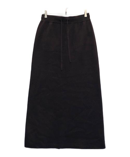 KAGURE（カグレ）KAGURE (カグレ) コットンカシミヤニットスカート ブラウン サイズ:FREEの古着・服飾アイテム