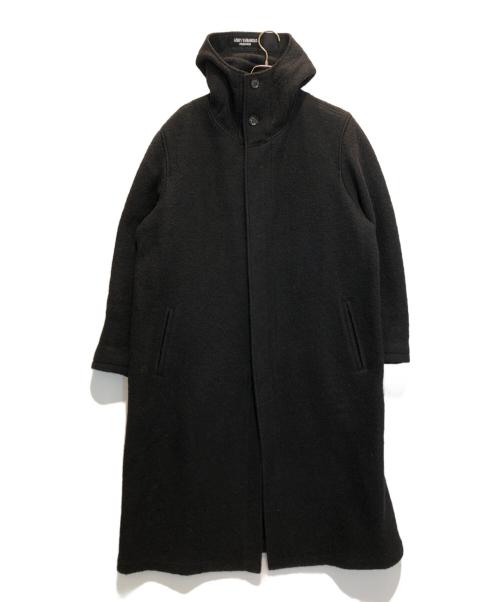 Yohji Yamamoto pour homme（ヨウジヤマモト プールオム）Yohji Yamamoto pour homme (ヨウジヤマモト プールオム) JERSEY HOODED FLY TAILORING COAT ブラック サイズ:表記なしの古着・服飾アイテム