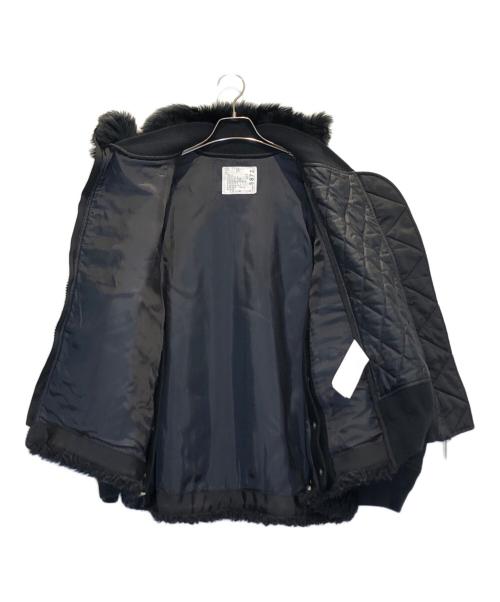 sacai（サカイ）sacai (サカイ) ボアドッキングジャケット ブラック サイズ:2の古着・服飾アイテム