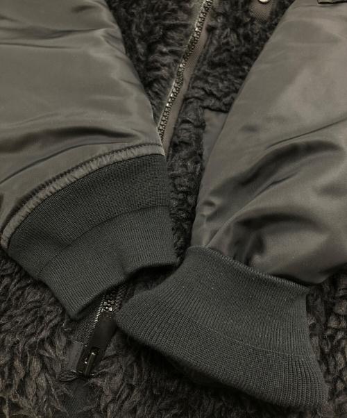 sacai（サカイ）sacai (サカイ) ボアドッキングジャケット ブラック サイズ:2の古着・服飾アイテム
