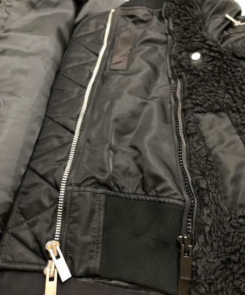 sacai（サカイ）sacai (サカイ) ボアドッキングジャケット ブラック サイズ:2の古着・服飾アイテム