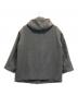 UNTITLED (アンタイトル) コクーンシルエット ミドル丈フードコート グレー サイズ:M：7000円